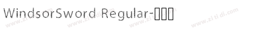 WindsorSword Regular字体转换